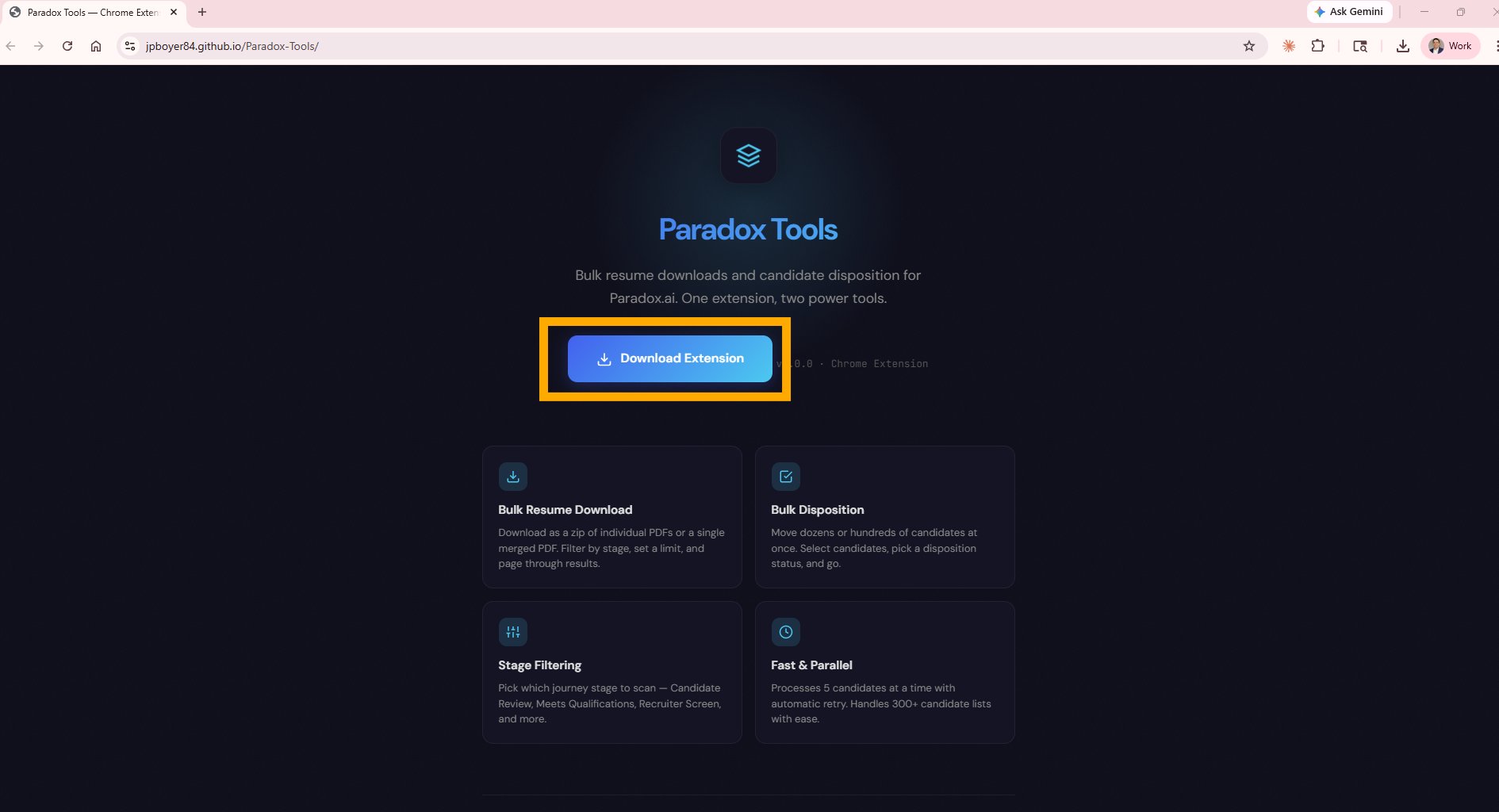 Click Download Extension button